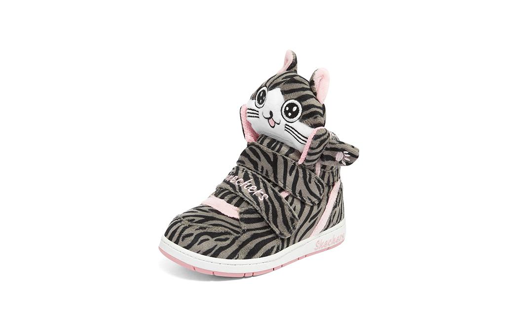 (PS) Skechers Sugarcanes Shoes 'Grey Black Pink' 310998N-GYBK