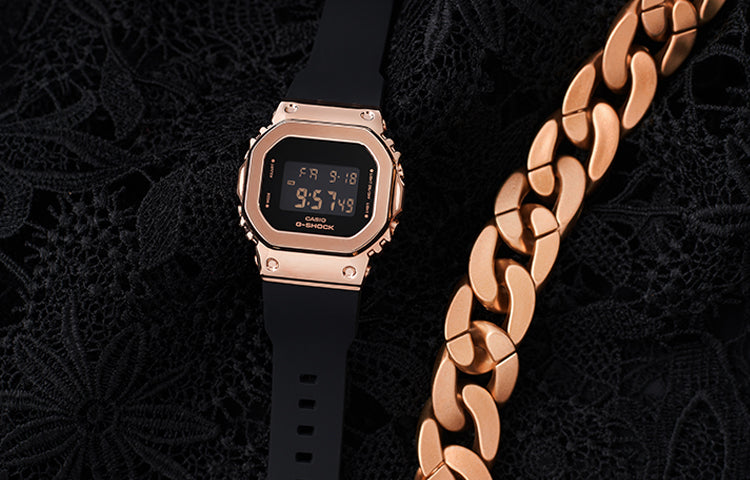 CASIO G-Shock Digital 'Black Rose' GM-S5600PG-1PRD