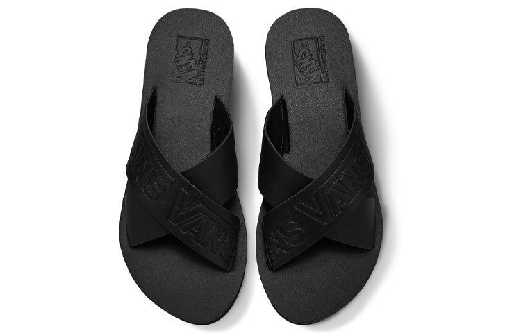 Vans Cross Strap Black Slippers VN0A4U1ZXX8