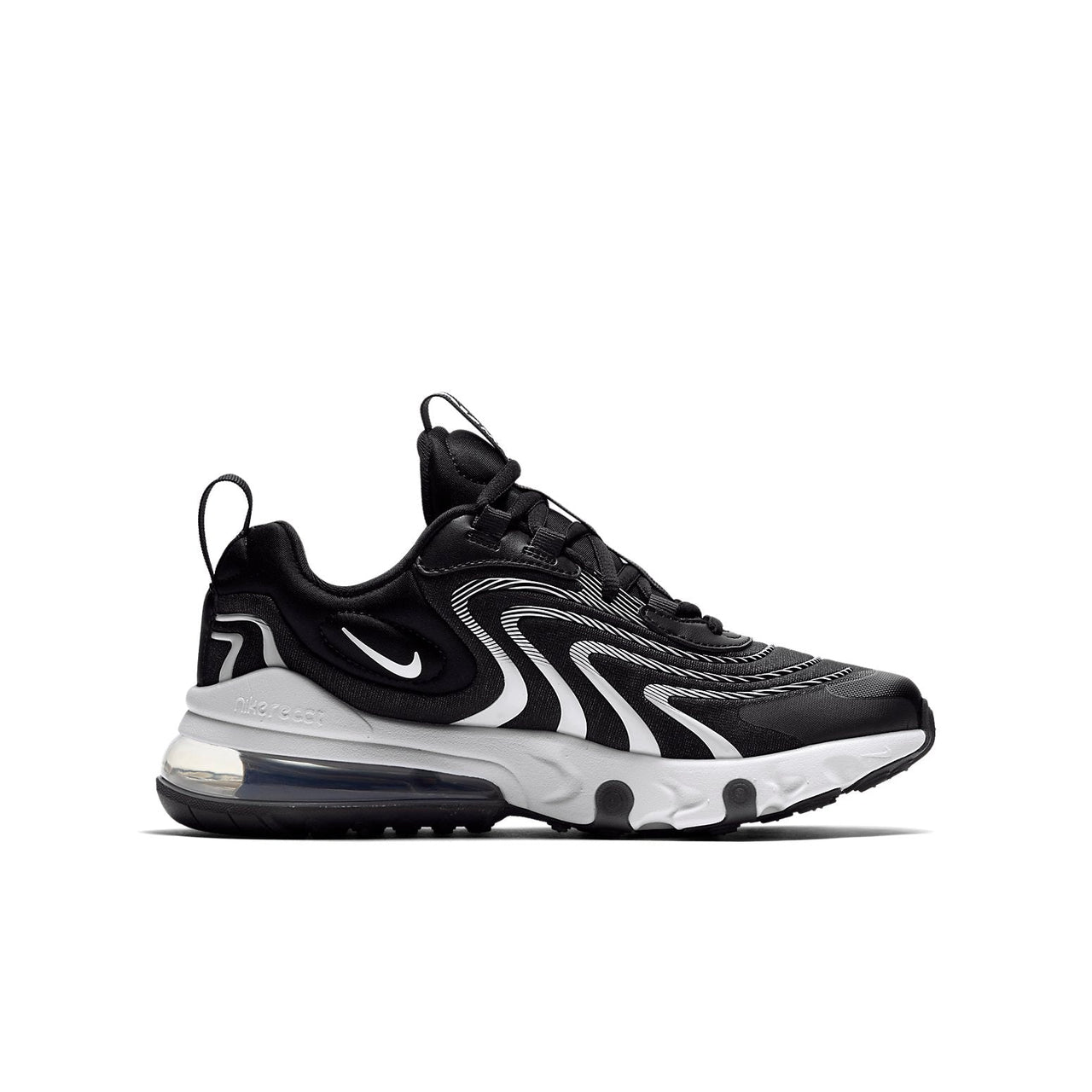 (GS) Nike Air Max 270 React ENG 'Black White' CD6870-003