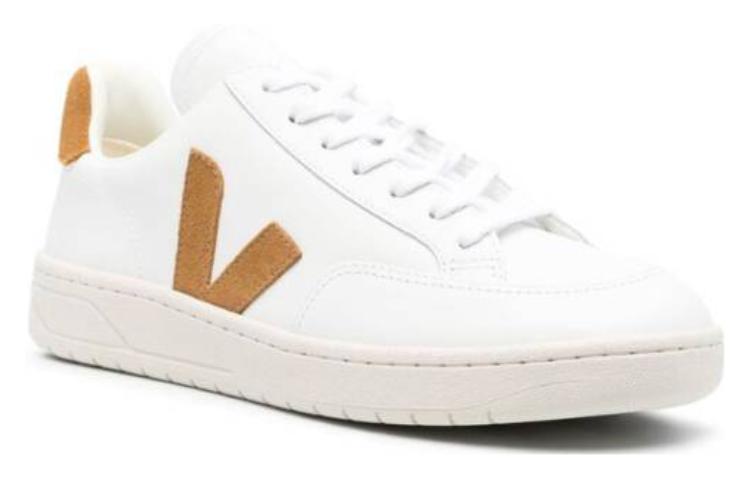 Veja V-12 Leather 'Extra White Camel' XD0202322