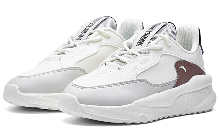 (WMNS) ANTA Life Series Sneakers 'White Brown Black' 122038842-6