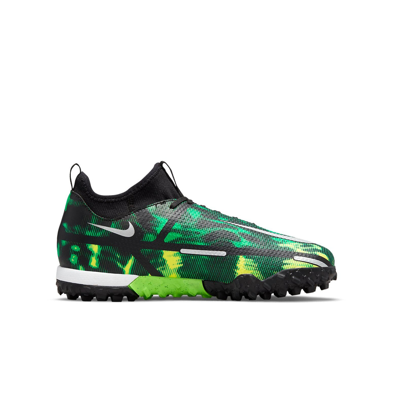 (GS) Nike Phantom GT2 Academy DF TF 'Black Green' DM0741-003
