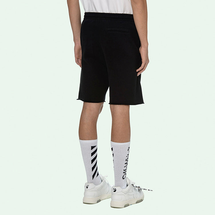 Off-White SS21 Logo Sports Shorts Black OMCI006S21FLE0011001