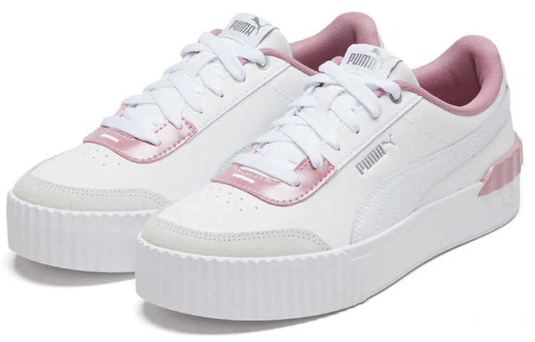 (WMNS) PUMA Carina Lift White/Pink 374141-01
