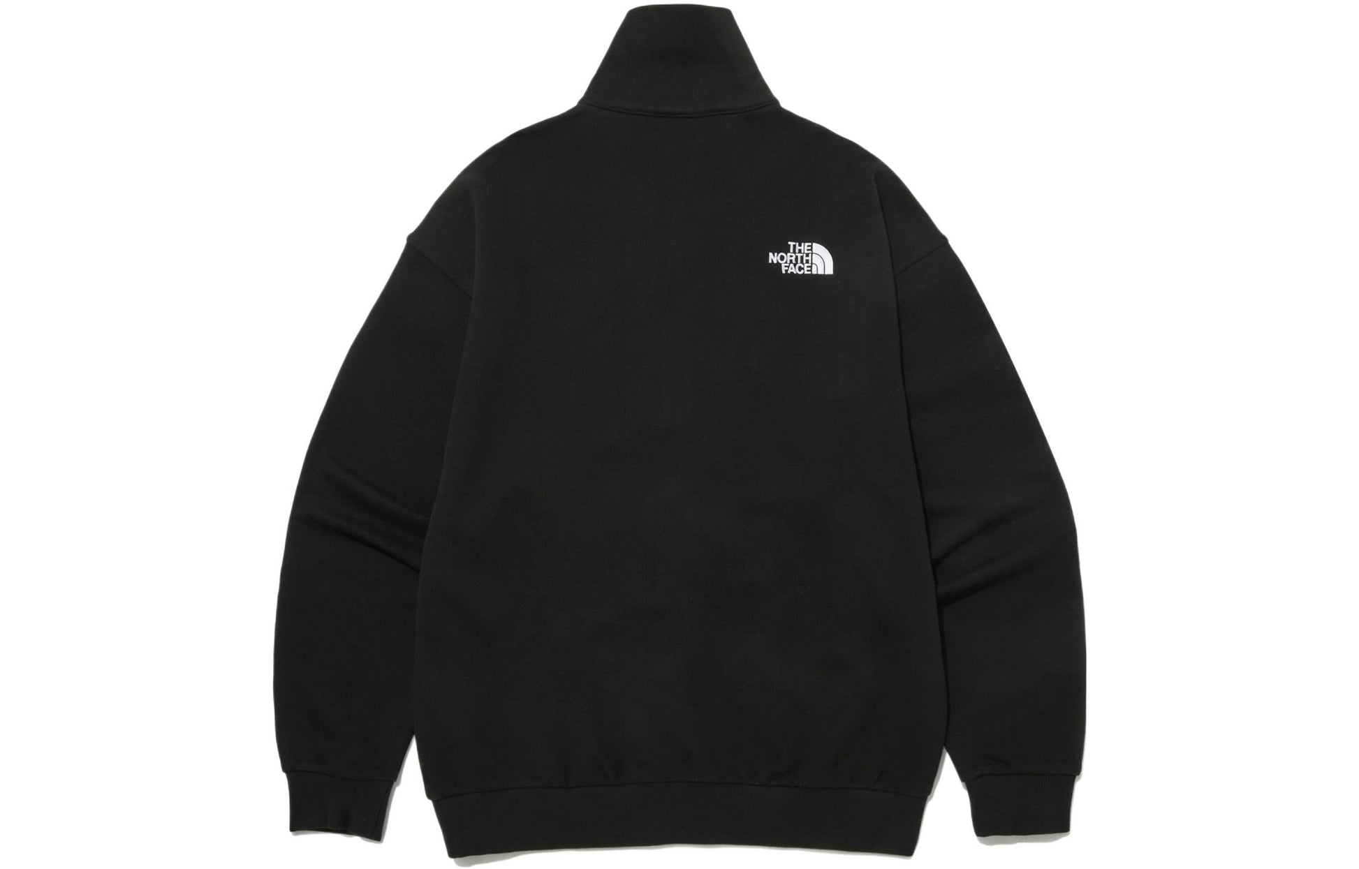 THE NORTH FACE Logo Fleece Half Zip Sweater 'Black' NM5MP03B
