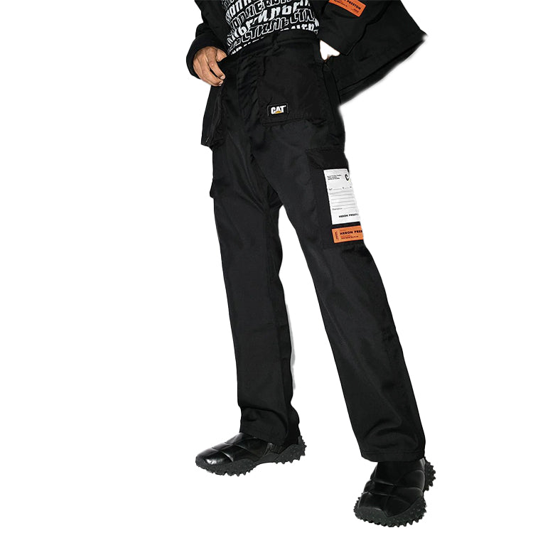 HERON PRESTON X Caterpillar Cargo Pants 'Black' HMCA032F20FAB0011000