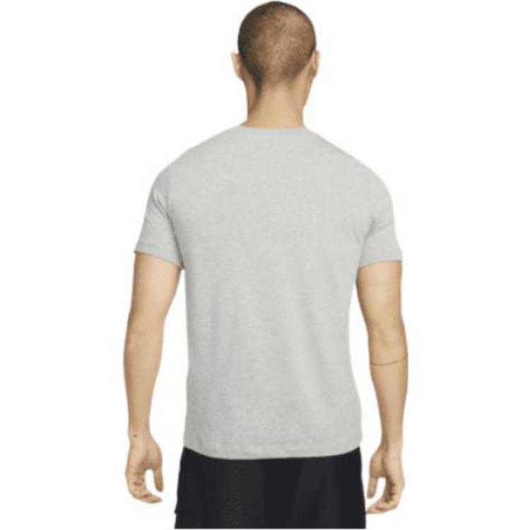 Men's Nike Large Logo Pattern Printing Round Neck Casual Short Sleeve Gray T-Shirt DD8406-063