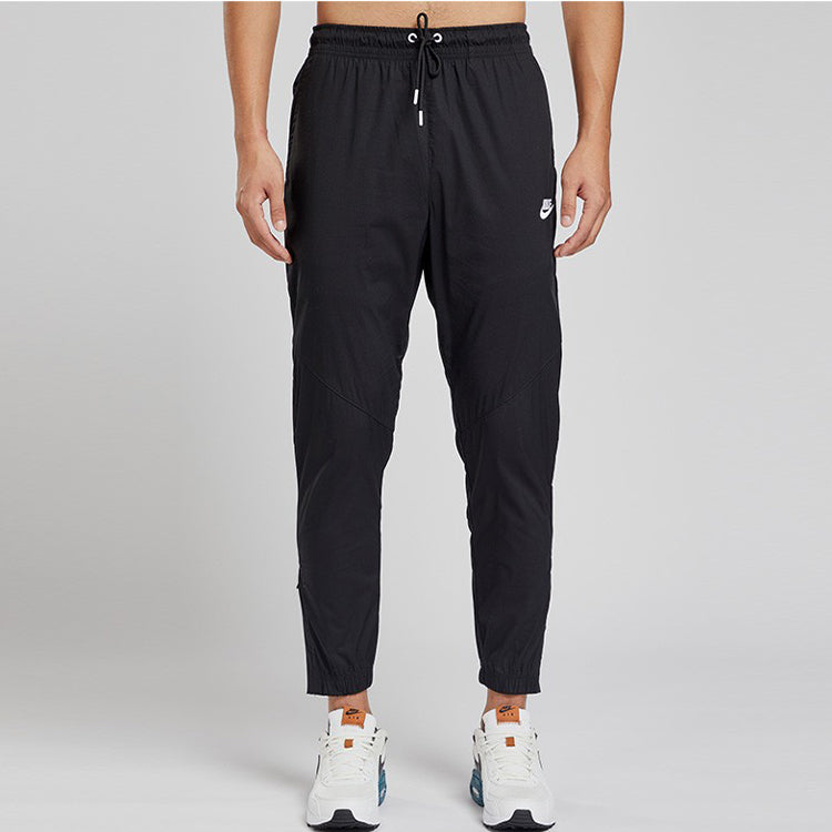 Nike logo Cozy Lacing Casual Sports Pants Black CT5612-010