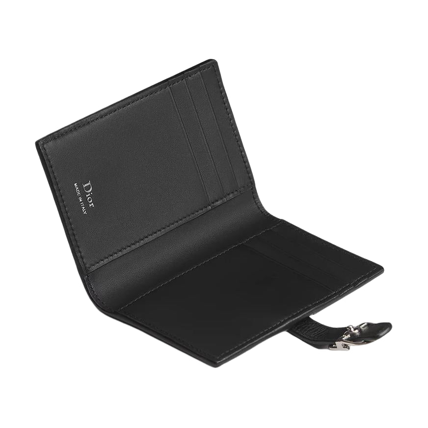 DIOR Normandie Bifold Card Holder 'Black' 2LLCH202MAL-H00N