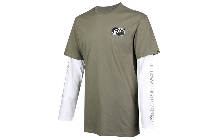 Men's Vans Round Neck Casual Green VN0A54IGDB0