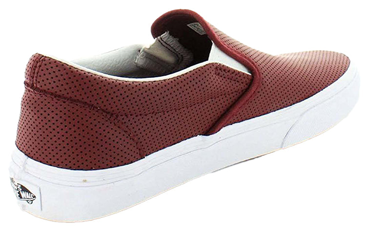 Vans Slip-On Low Top Casual Skate Shoes Unisex Red VN0004MPIBM