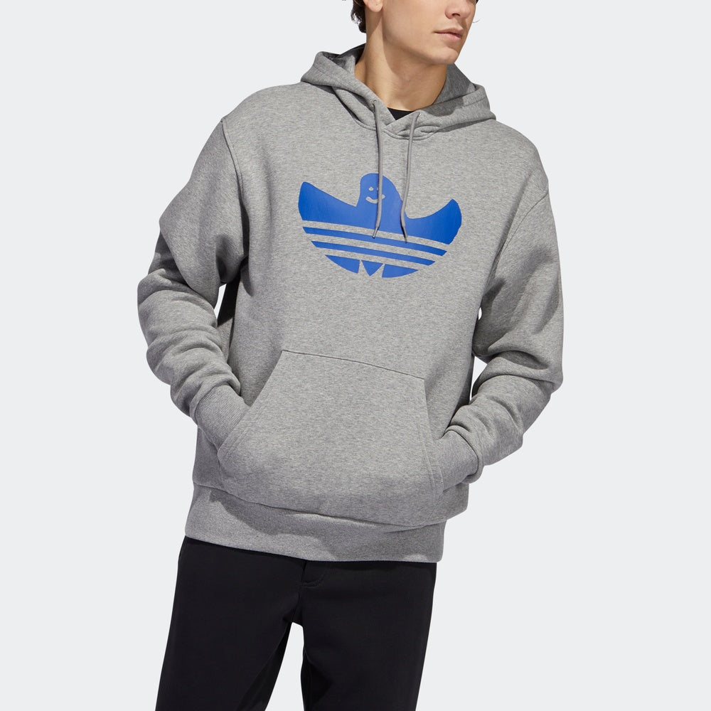 adidas originals Printing Logo hooded Long Sleeves Gray GE0116