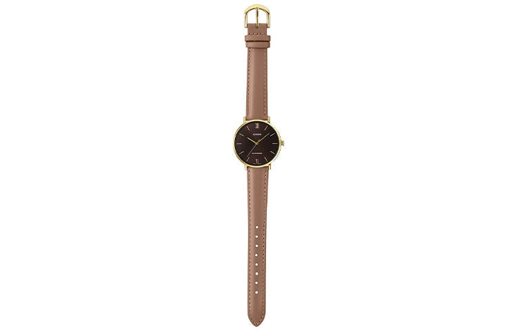 Casio Dress Busines Classic Analog Watch 'Gold Brown Red Wine' MTP-VT01GL-5B