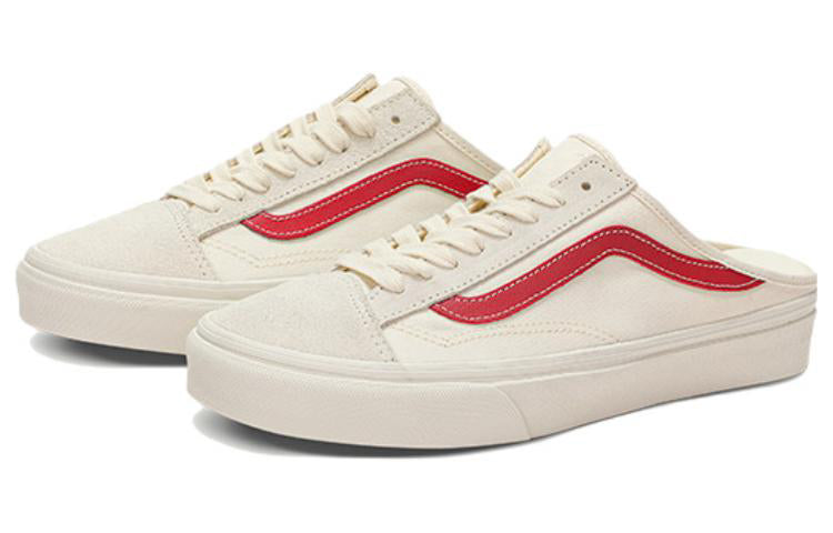Vans Style 36 Mule Low Tops Casual Skateboarding Shoes Unisex White Red VN0A7Q5YOXS