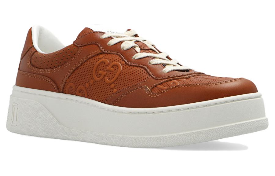 (WMNS) Gucci Chunky B GG Sneakers 'Brown White' 670408-AABBV-2742