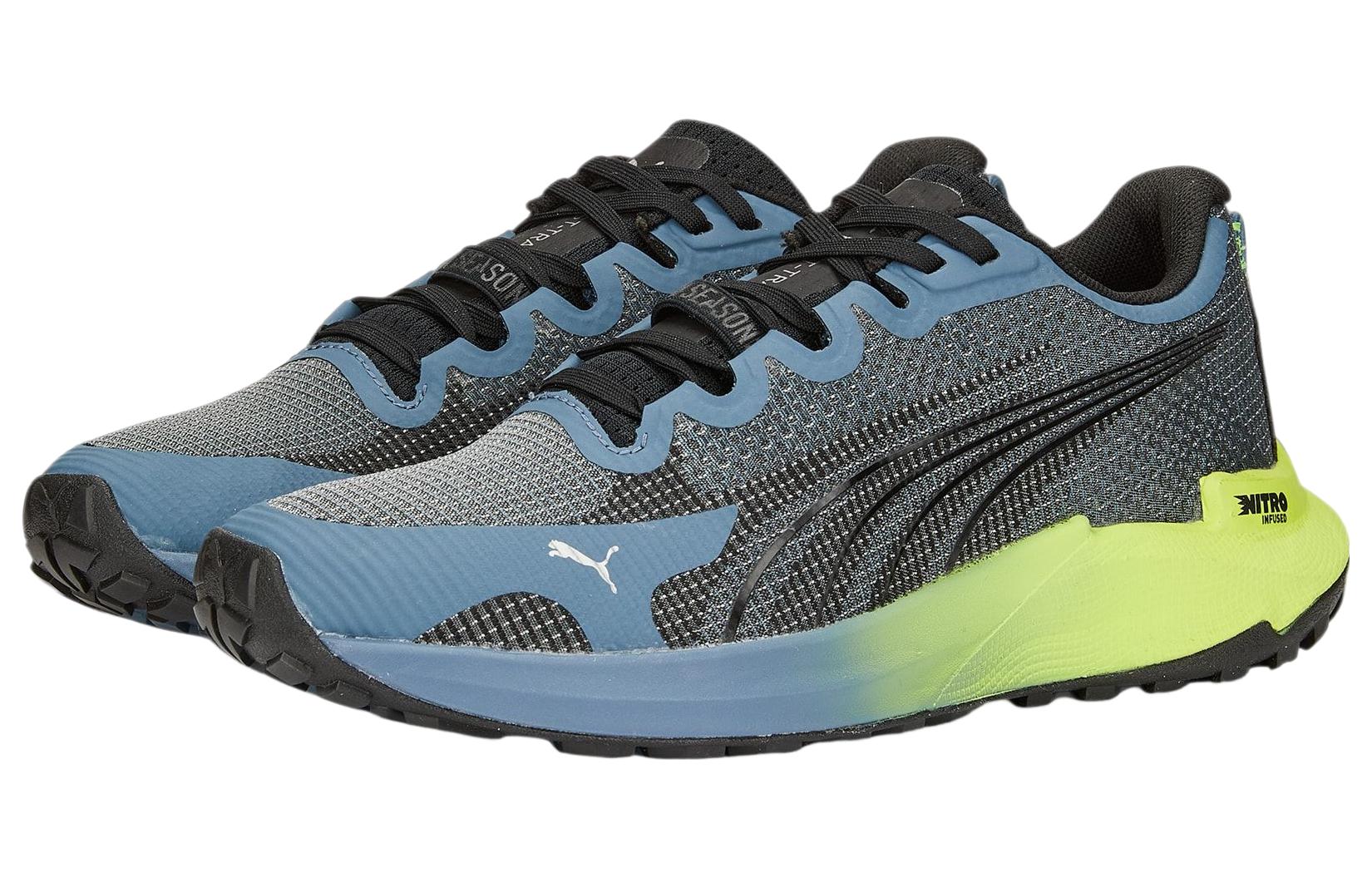 (WMNS) PUMA Fast-Trac Nitro 'Evening Sky Light Lime' 377046-03