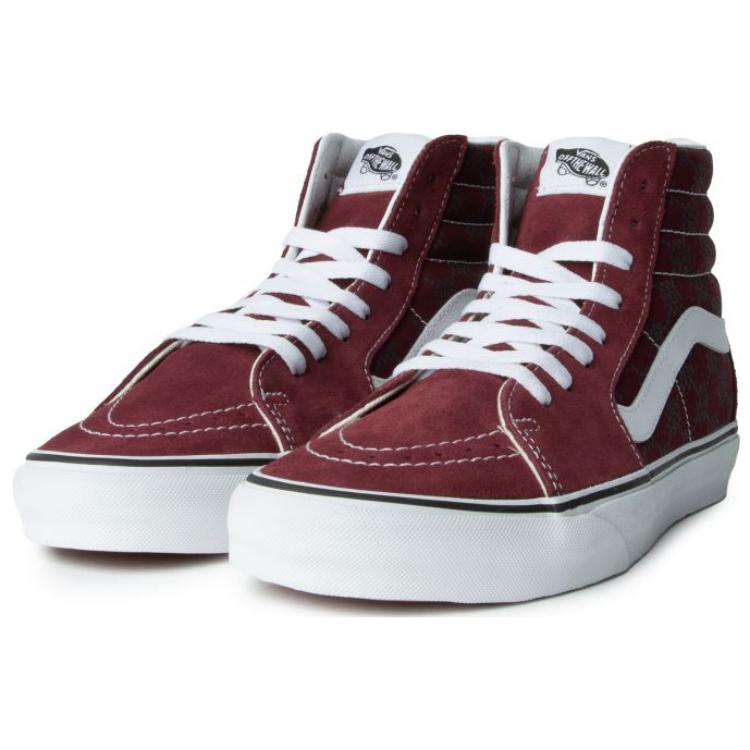 Vans Sk8-Hi Monogram 'Burgundy' VN0005U94QU