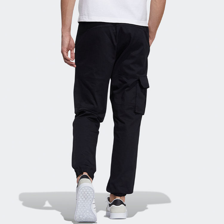Men's adidas neo Sw Wvn Tp Big Pocket Bundle Feet Sports Pants/Trousers/Joggers Black H45221
