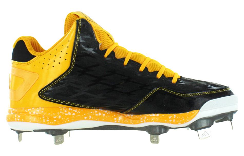 adidas PowerAlley 2 baseball Cleats Style 'Black Yellow' D74073