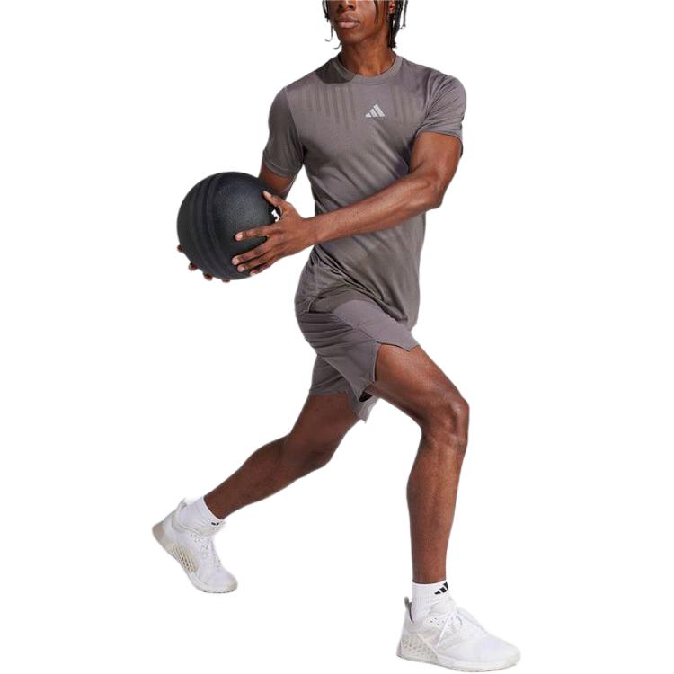 adidas HIIT Airchill Workout T-shirt Asia Sizing 'Grey' IS3735