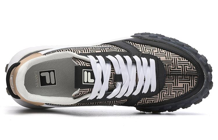 FILA Fashion Sneakers Low-Top Running Shoes 'Black Beige' F12M144141FBC