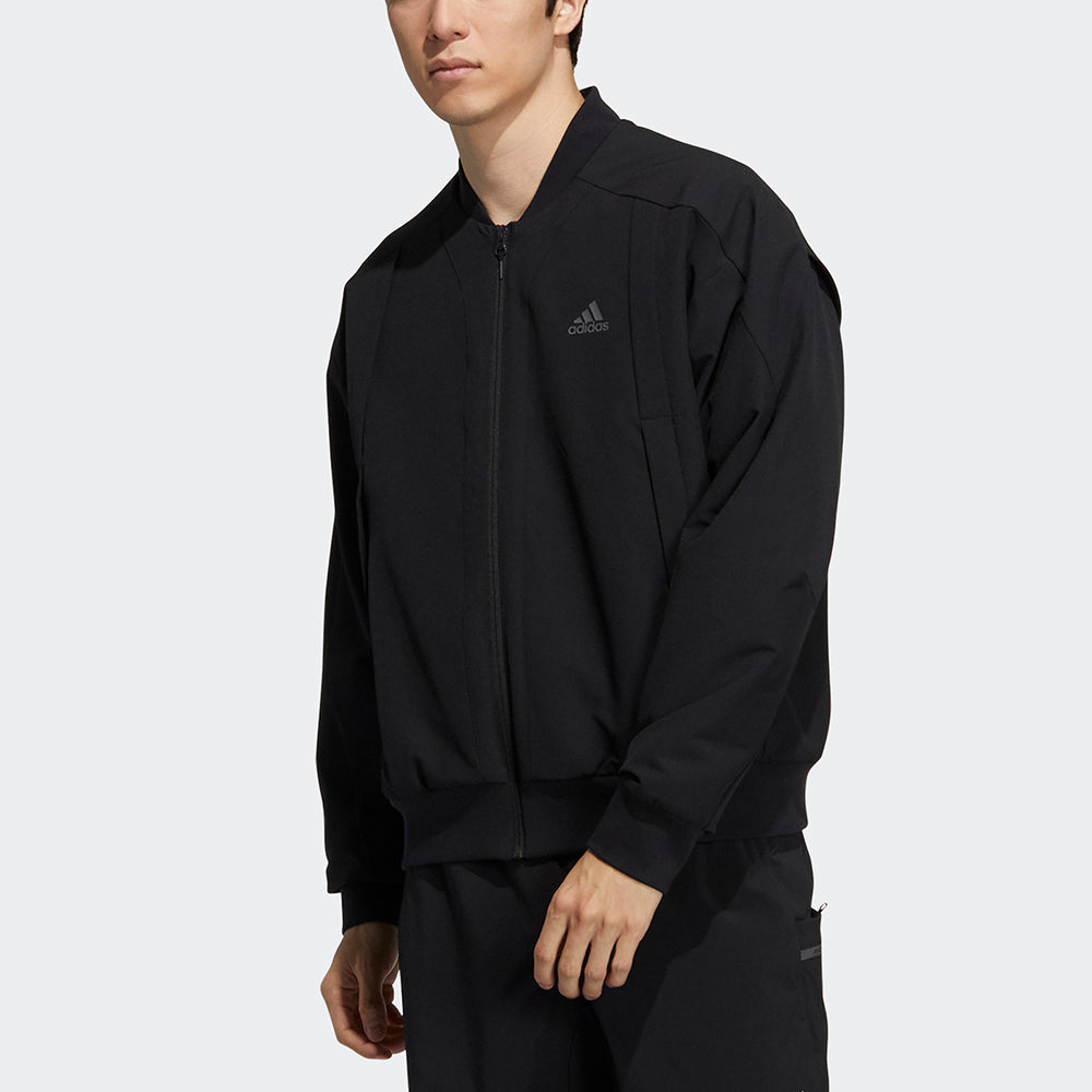 adidas Th Wv Warmbomb Solid Color Logo aviator Jacket Black H38398