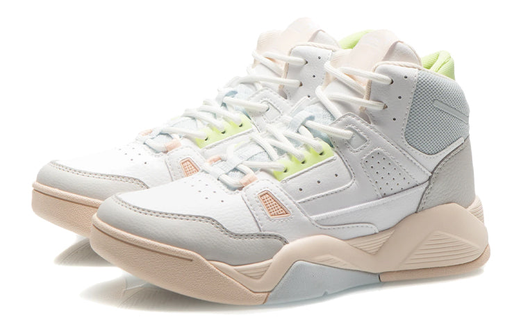 (WMNS) Li-Ning Basketball Shoes 'White Light Blue' AGBR084-1