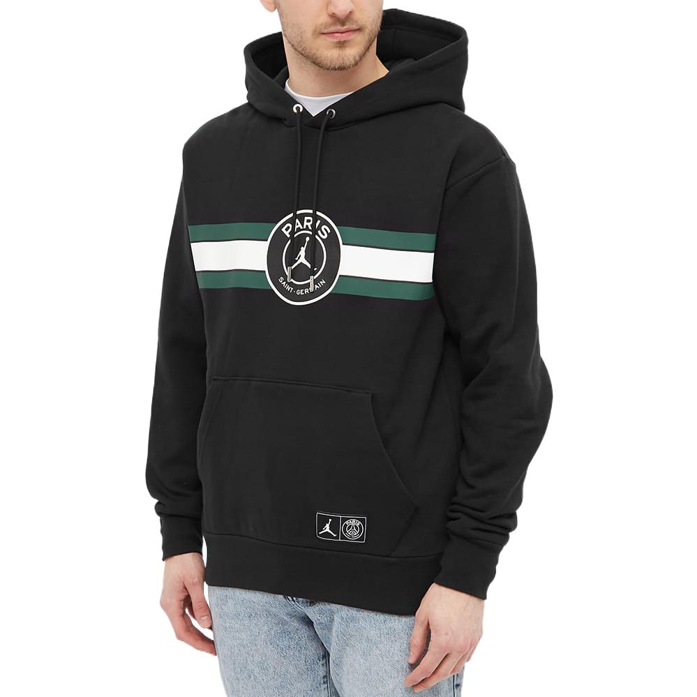 Air Jordan Paris Saint Germain Fleece Pullover Hoodies 'Black' DJ3928-010