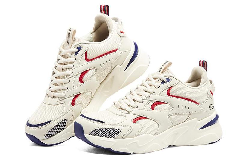 (WMNS) Skechers Bob's Bamina 'Beige Red Blue' 117361-NTNV