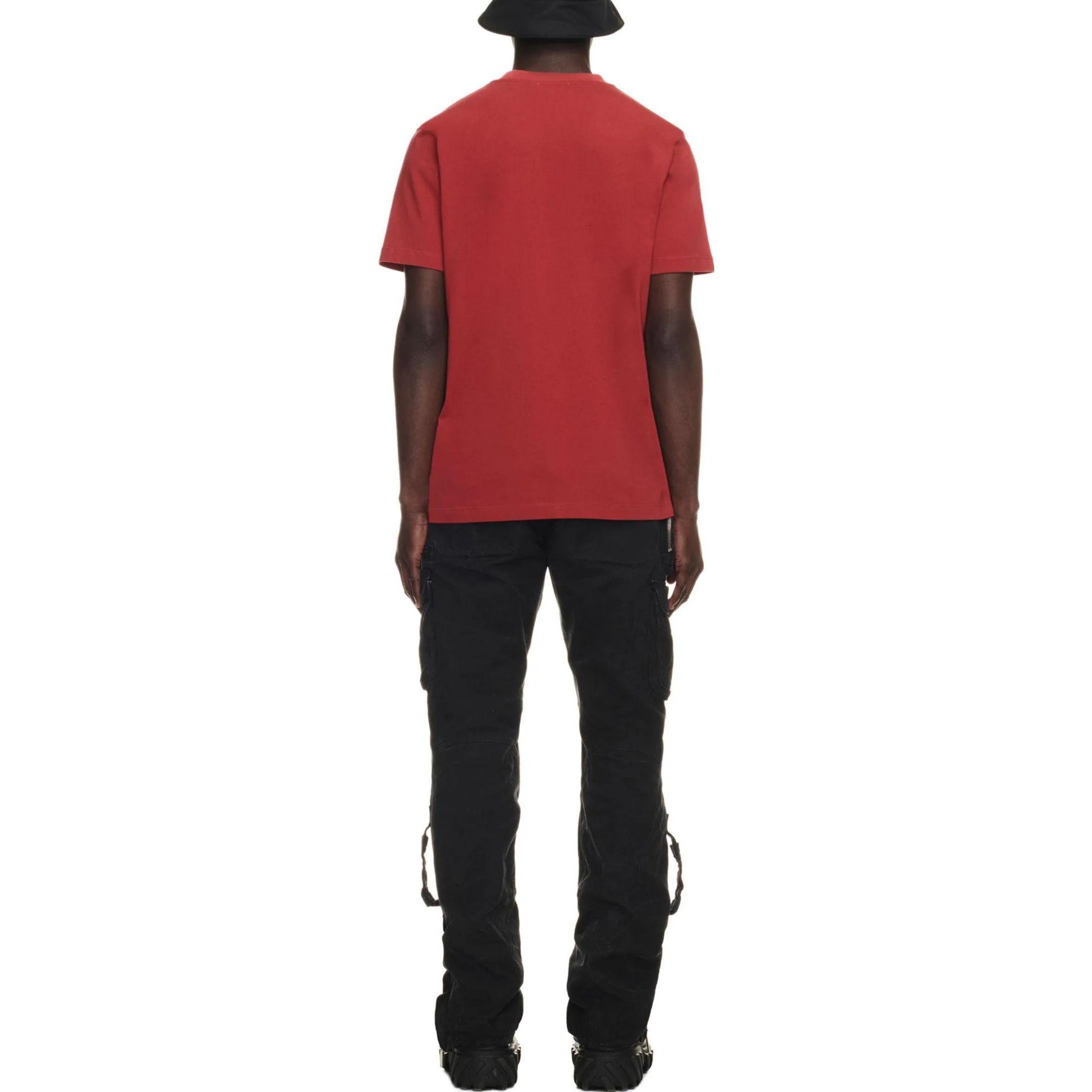 Off-White Give Me Space Cotton T-shirt 'Dark Brick-red Shade' OMAA027F23JER0012928