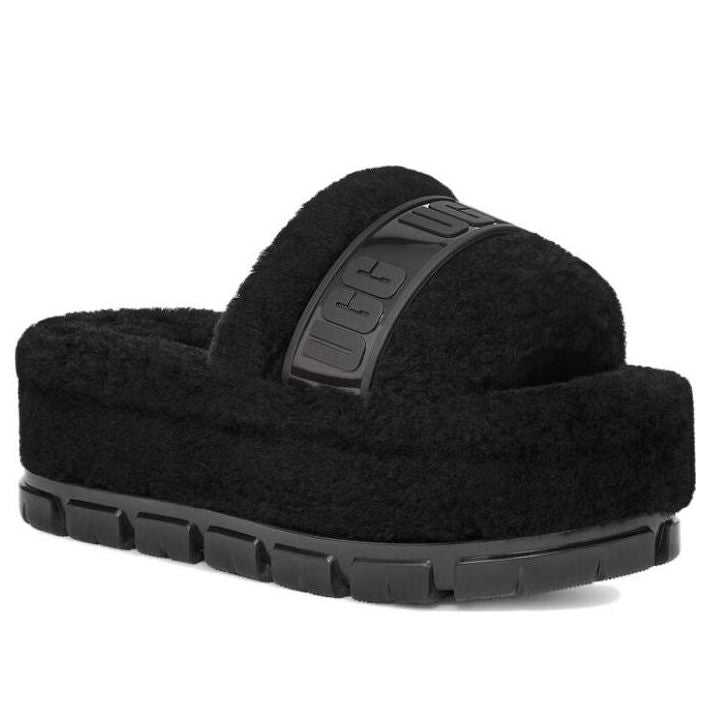 (WMNS) UGG Fluffita Clear 'Black' 1131971-BLK