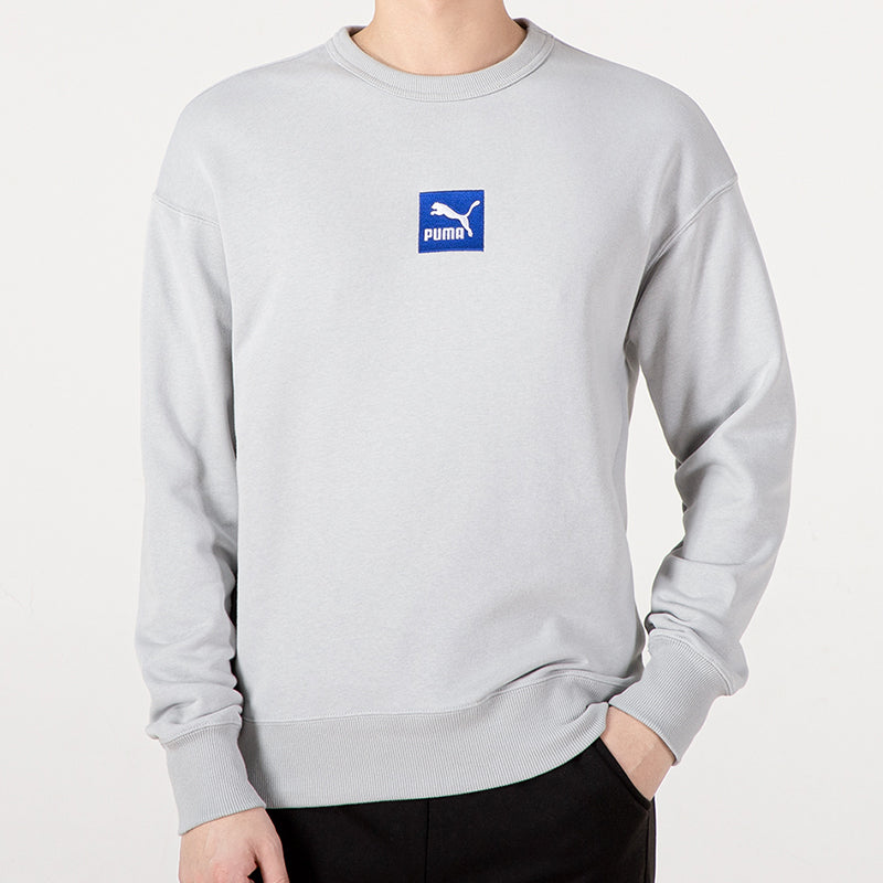 PUMA EMB Logo Sweatshirt 'Grey' 536773-07