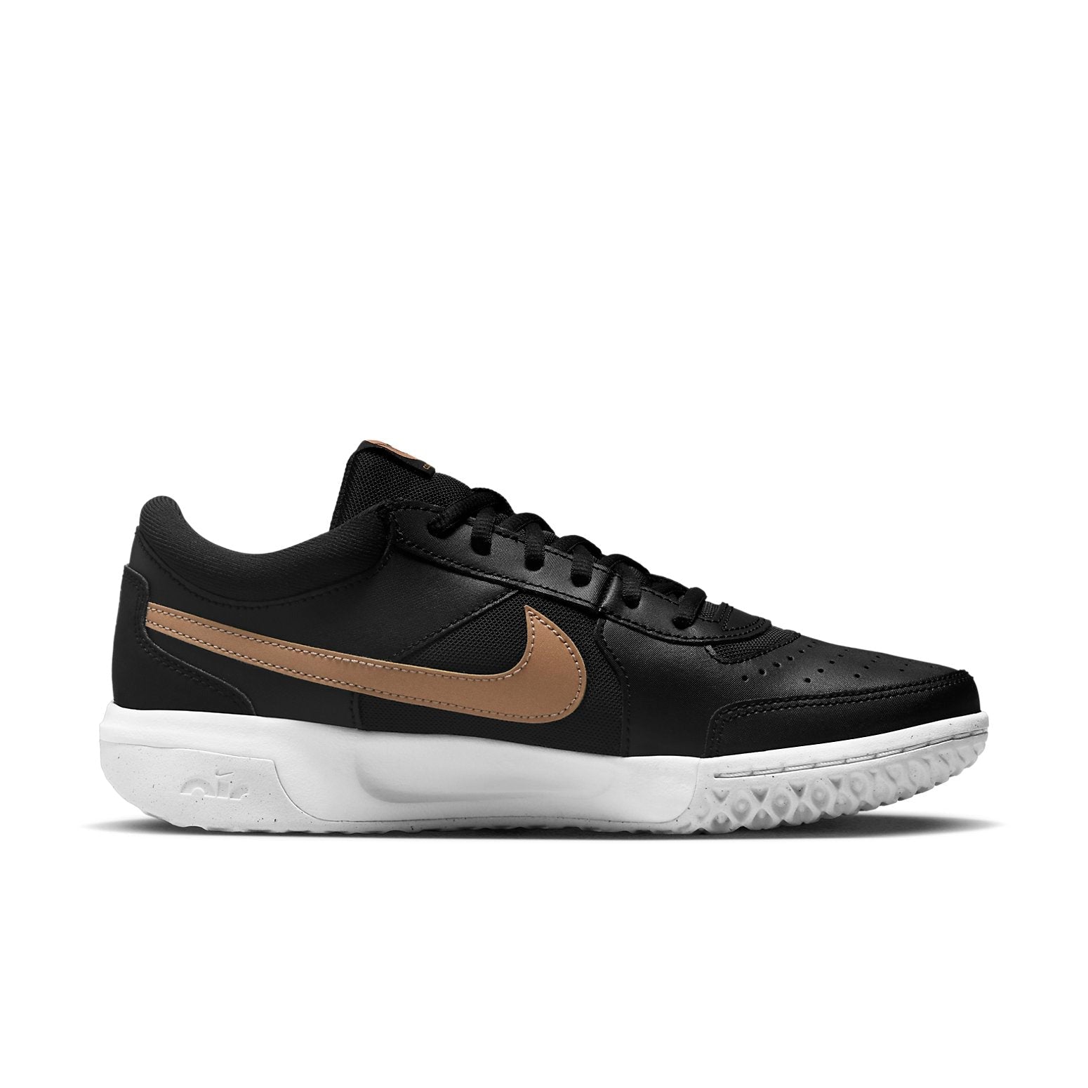 (WMNS) Nike Court Air Zoom Lite 3 'Black Metallic Gold' DV3279-001