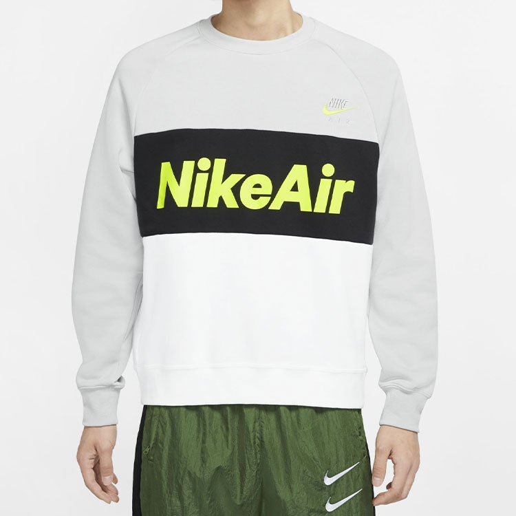 Nike Air Sweatshirts For Men Multi-Color 'Light Gray White Black' CJ4828-077