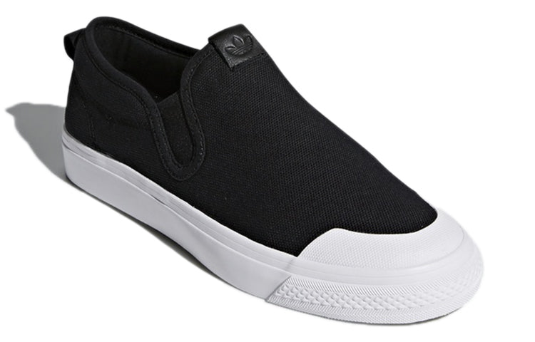 (WMNS) adidas Nizza Slipon 'Black White' CQ3104