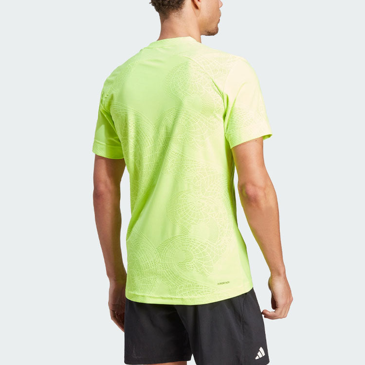 adidas AEROREADY FreeLift Pro Tennis Tee 'Lucid Lemon' IK7108