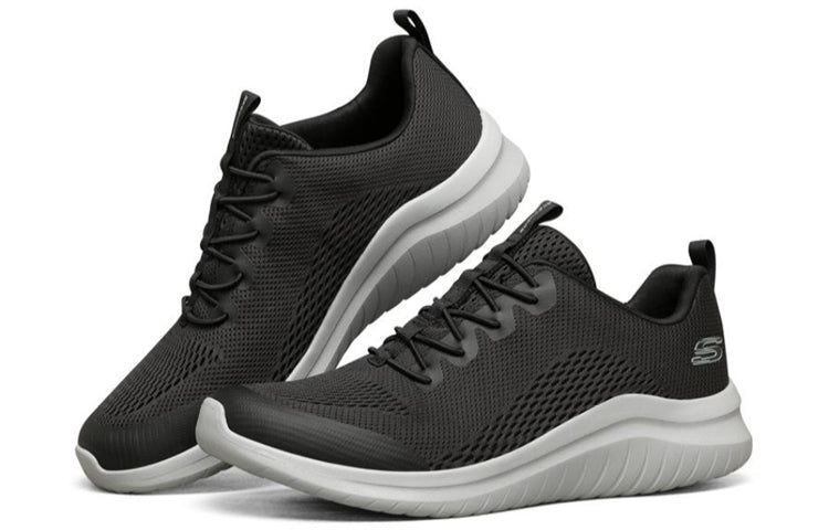 Skechers Ultra Flex 2.0 Running Shoes 'Black And White' 52767-BKGY