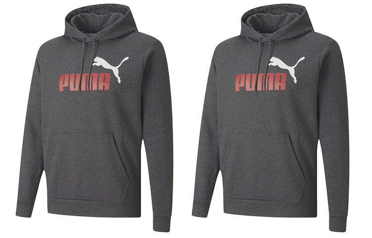 PUMA Sportswear Logo Hoodie 'Grey Red White' 599051-07