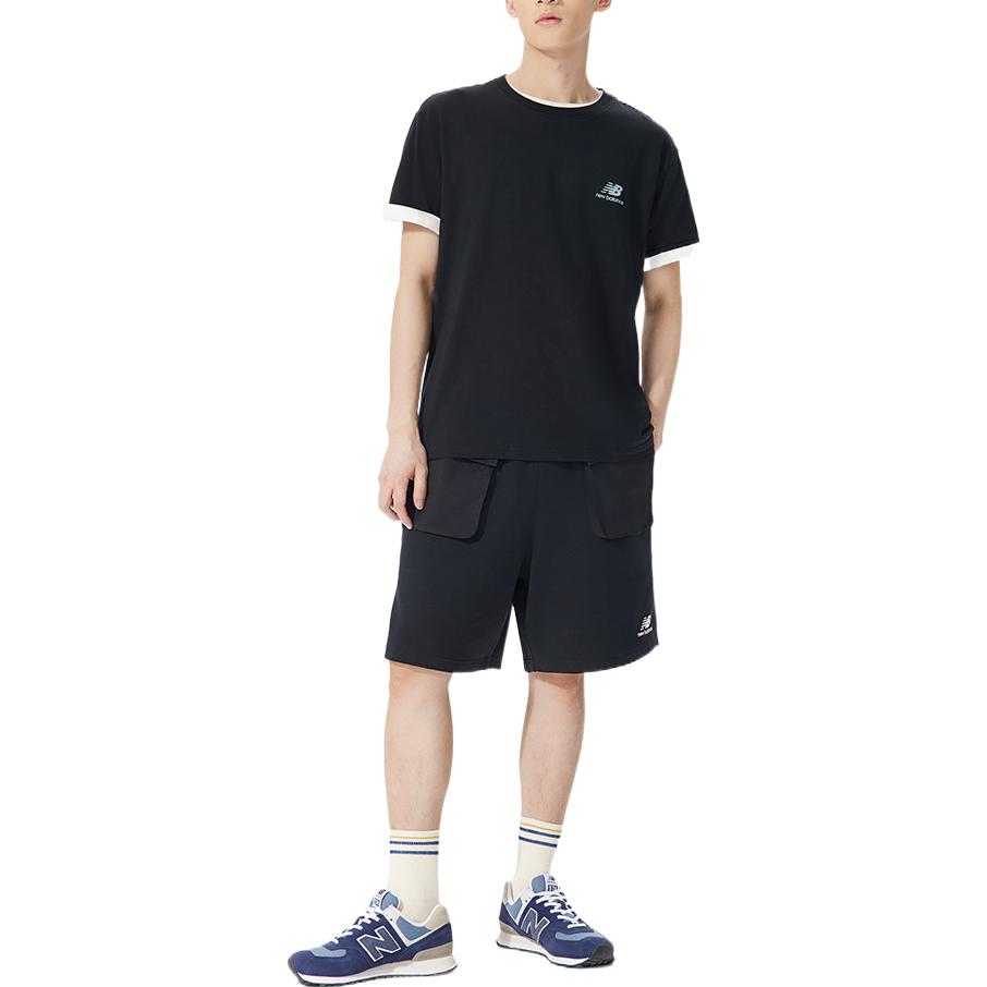 New Balance Graphic Print Tee Asia Sizing 'Black Yellow Green' AMT22366-BK