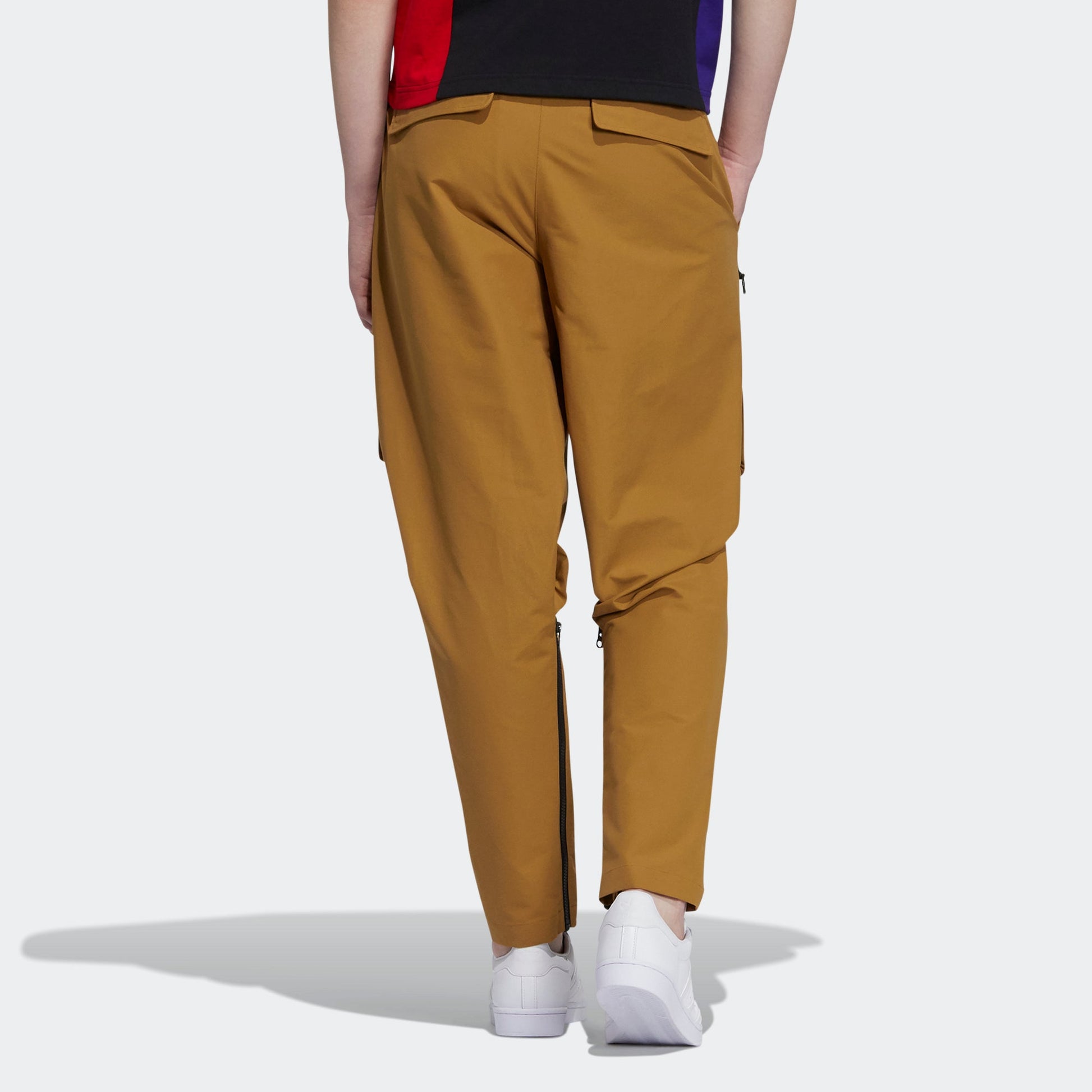 Men's adidas originals Prem Wvn Pnt Casual Cargo Sports Pants/Trousers/Joggers Orange H58054