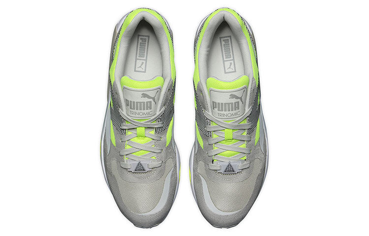 PUMA R698 Progressive Lace Up Running Shoes Grey/Green 362046-02