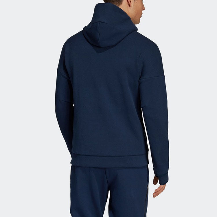 adidas Basketball Sports Hooded Jacket Navy Blue DY3235