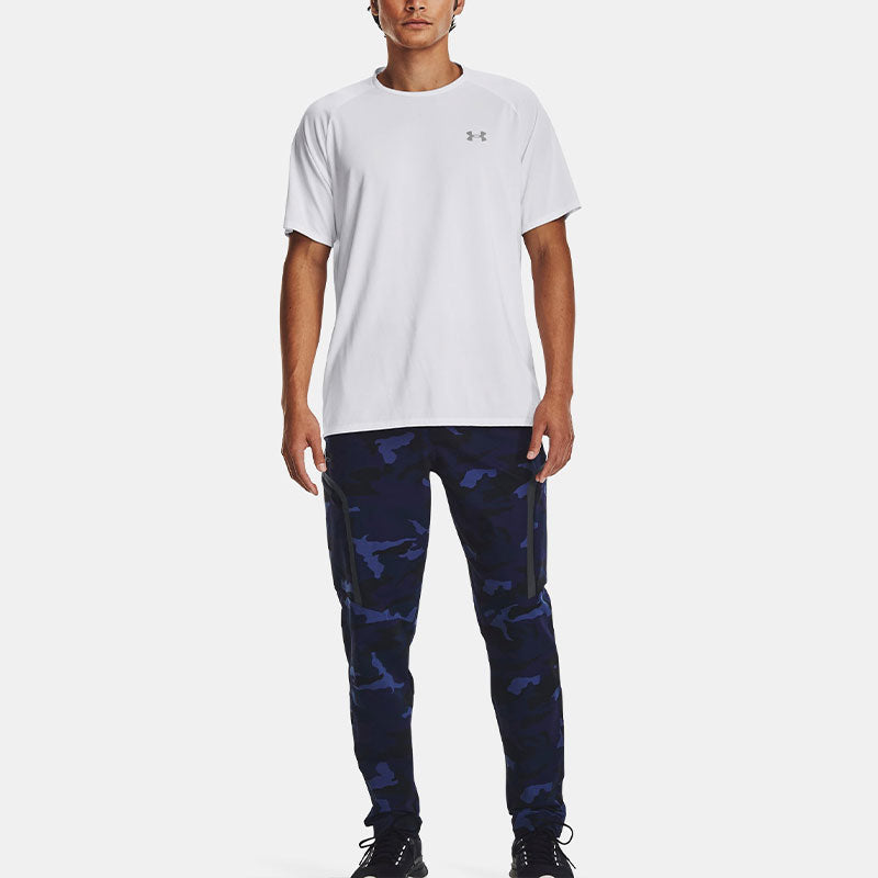 Under Armour Elite Cargo Printed Pants 'Midnight Navy Black' 1373869-410