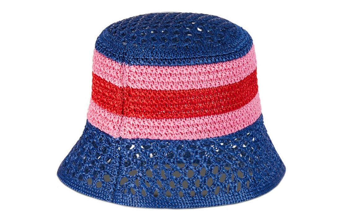 (WMNS) Gucci Raffia-Effect Viscose Bucket Hat 'Blue' 750690-3HATL-4064