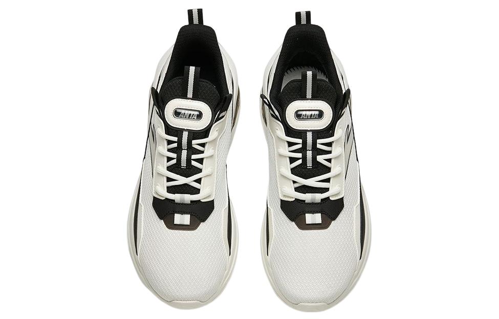 ANTA Life Series Sneakers Leather 'White Black Silver' 912228877-3