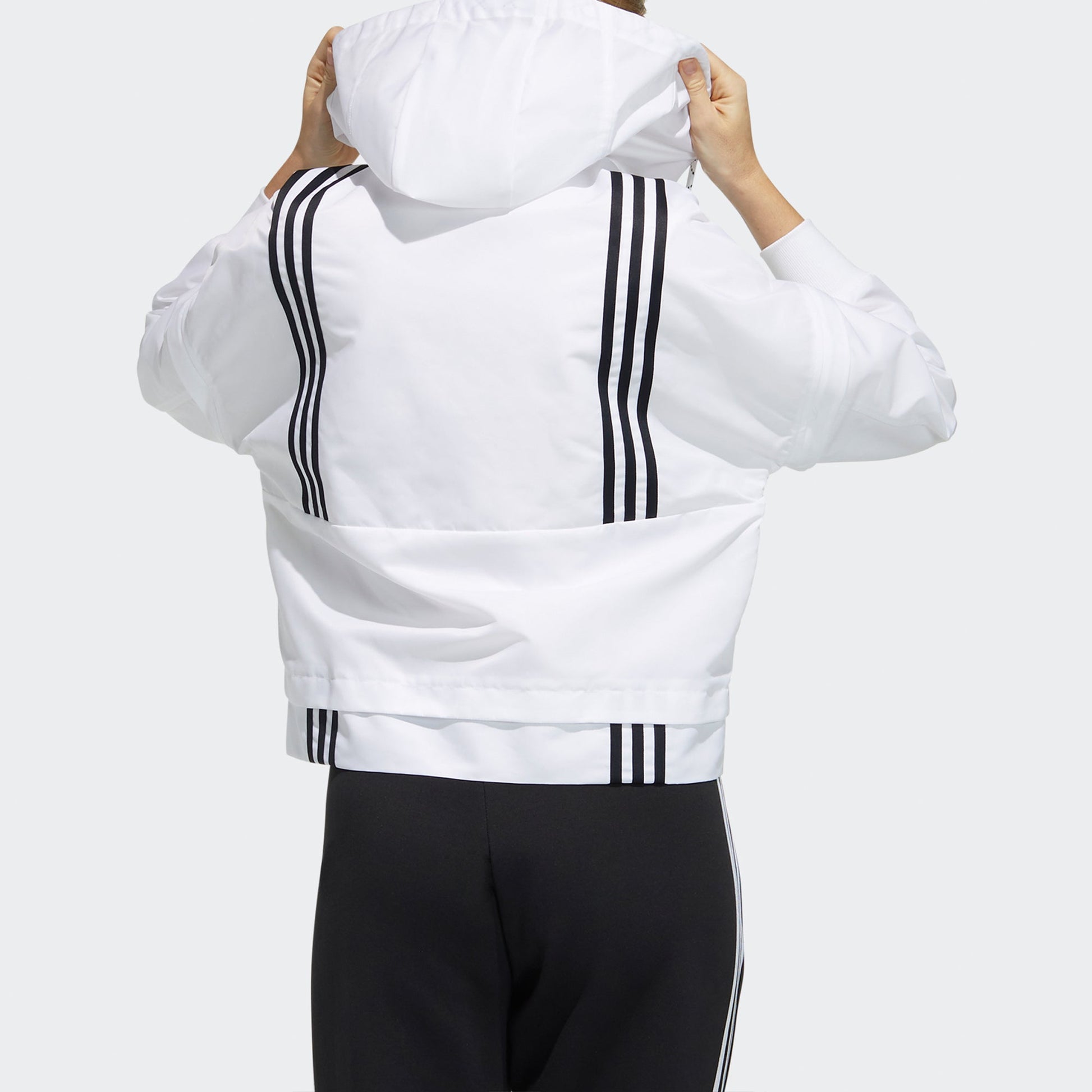 (WMNS) adidas Str Jkt Light Detachable Sleeve Hooded Track Jacket White GT4403