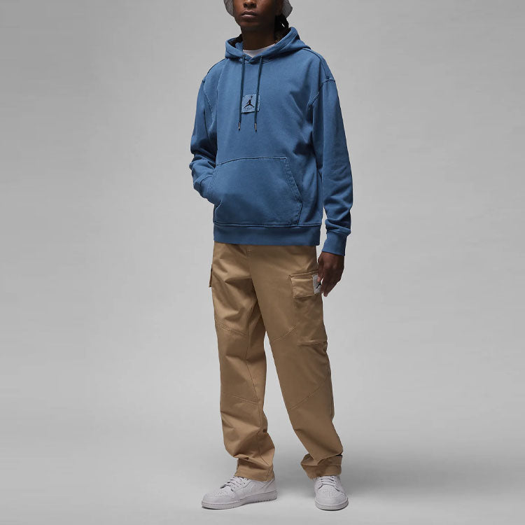 Air Jordan Flight Fleece Washed Pullover Hoodie 'Sky J French Blue' FB7290-427