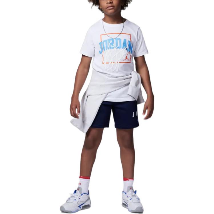 (PS) Air Jordan Ksa Shoe School Graphic T-Shirt 'White' FB1617-100