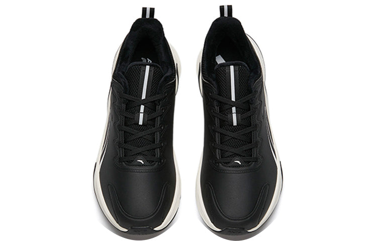 ANTA Running Series Sneakers Fleeced 'Black White' 112145523-12